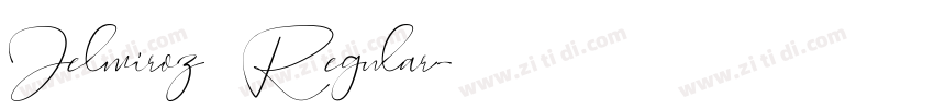 Jelmiroz Regular字体转换